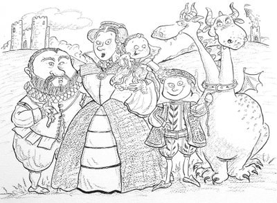 Ritratto di famiglia medievale da Maylee Christie
